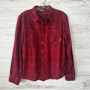STIO Men’s Plaid Flannel Shirt Medium Lightweight Gorpcore